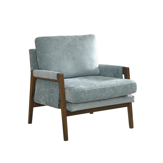 Kelly Mid-Century Modern Accent Armchair, Blue