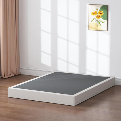 Queen Box Spring 7 Inch Metal Frame Mattress Foundation Bed Base