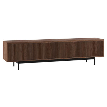 Henn&Hart 79" TV Stand for TVs up to 85", Medium Walnut