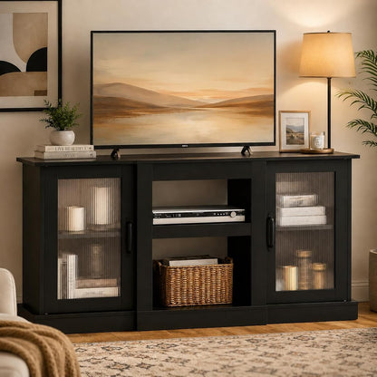 58" Farmhouse TV Stand for 65/60/55 Inch TVs
