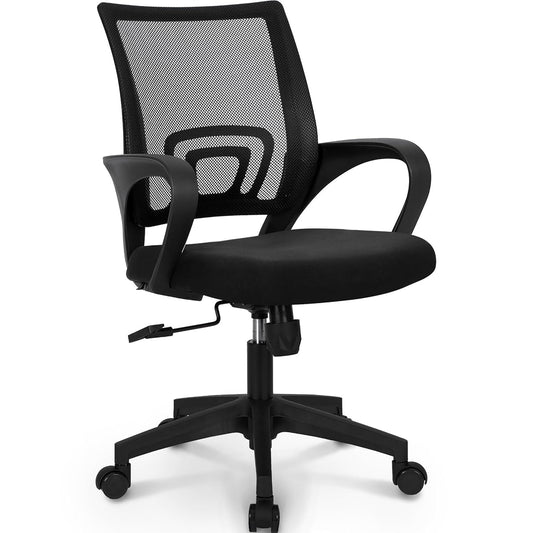 Office Computer Chair Ergonomic Mid-Back Mesh Desk Chair, Black