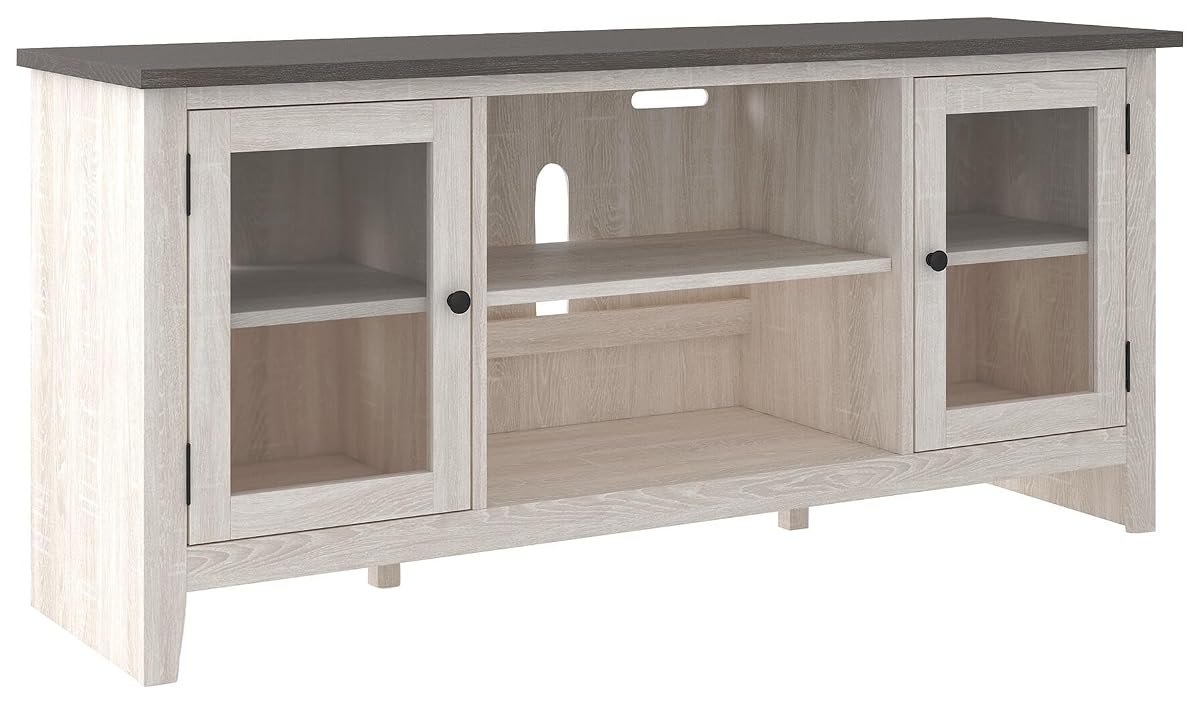 Signature Design by Ashley Dorrinson Farmhouse TV Stand, 60 Inch TV Console