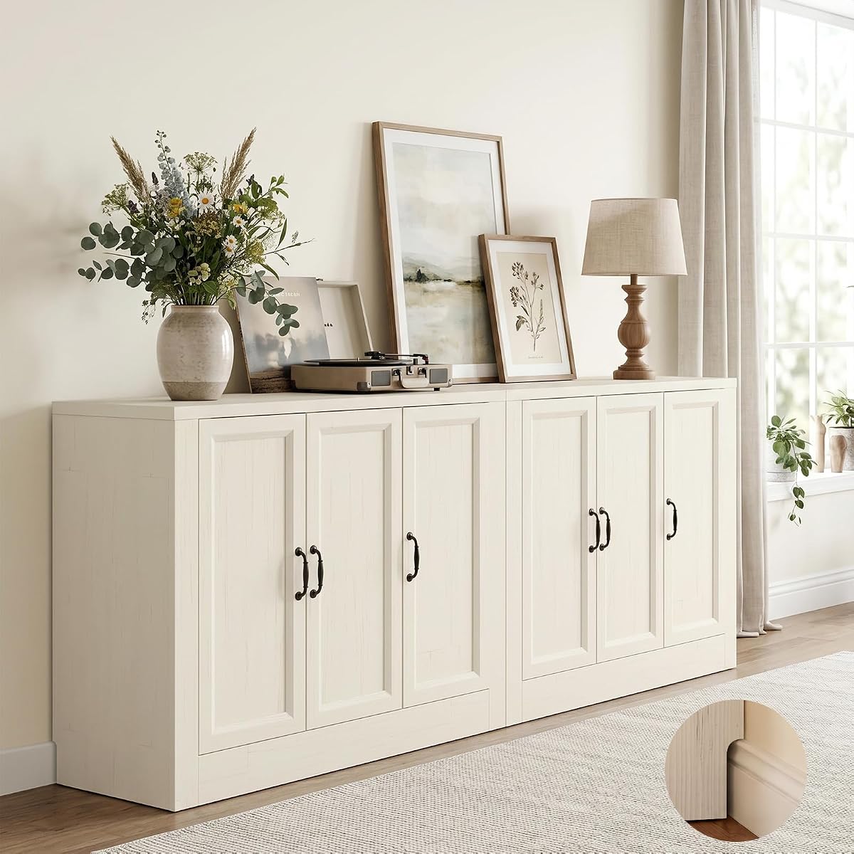 78.5" W Modern Buffet Cabinet