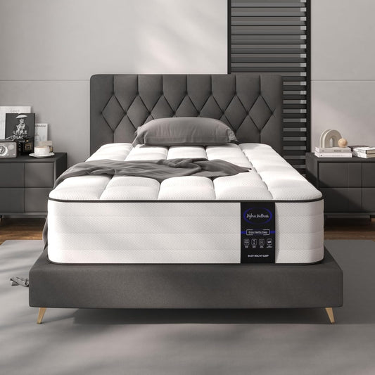 8 Inch Hybrid Twin Mattress in a Box, Medium Firm Pocket Spring