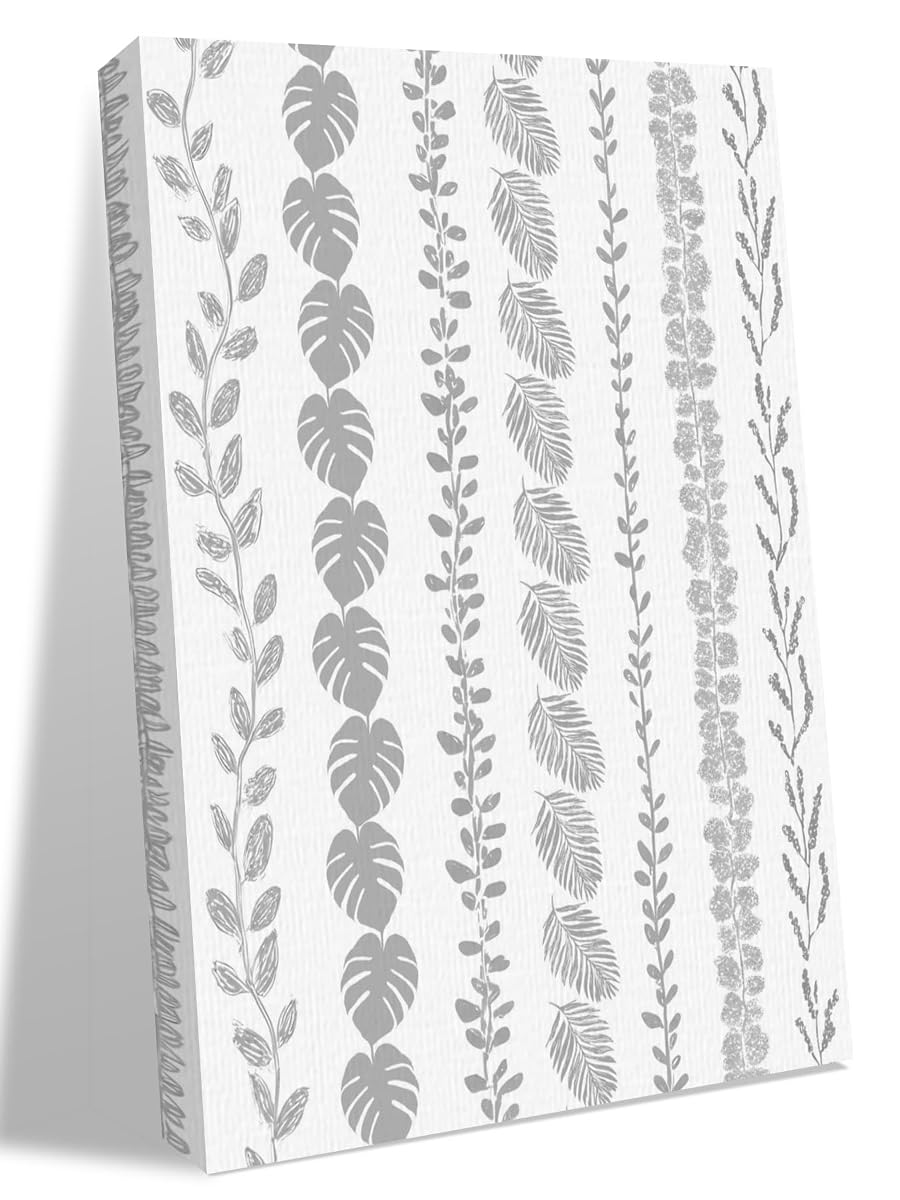 NuYeBiofx Watercolor Gray Monstera Palm Leaf Canvas Wall Art Prints,48"x32" Framed Picture Artwork Summer Leaves Plant Printed Canvas Oil Painting for Living Room Bedroom Office,Ready to Hang