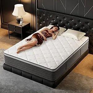 Queen Mattress 14 Inch Hybrid Queen Size-Gel Memory Foam Mattress in a Box, view 2