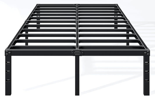12 Inch Full Bed Frame, Under Bed Storage, Black