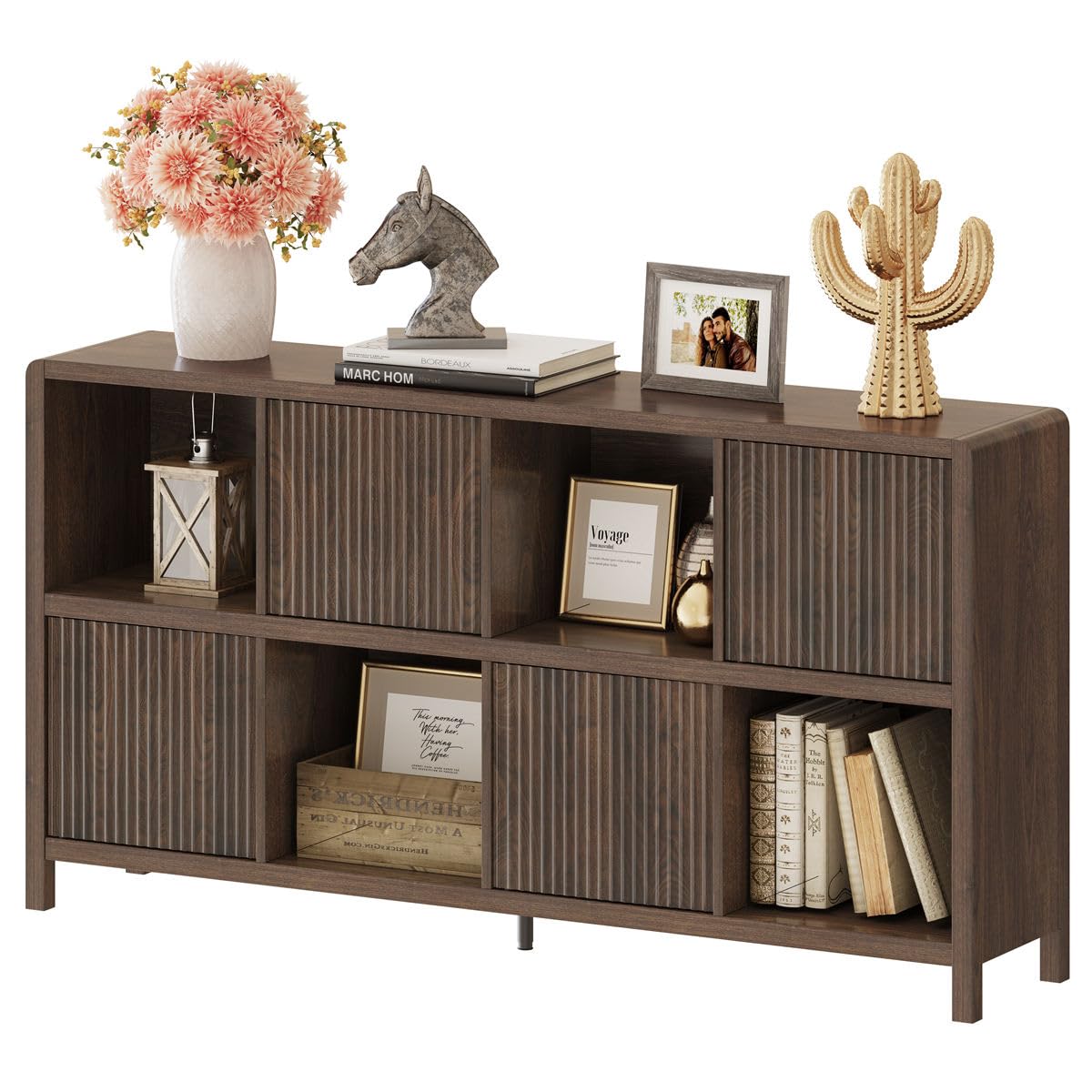 8 Cube Storage Organizer Bookshelf with Storage