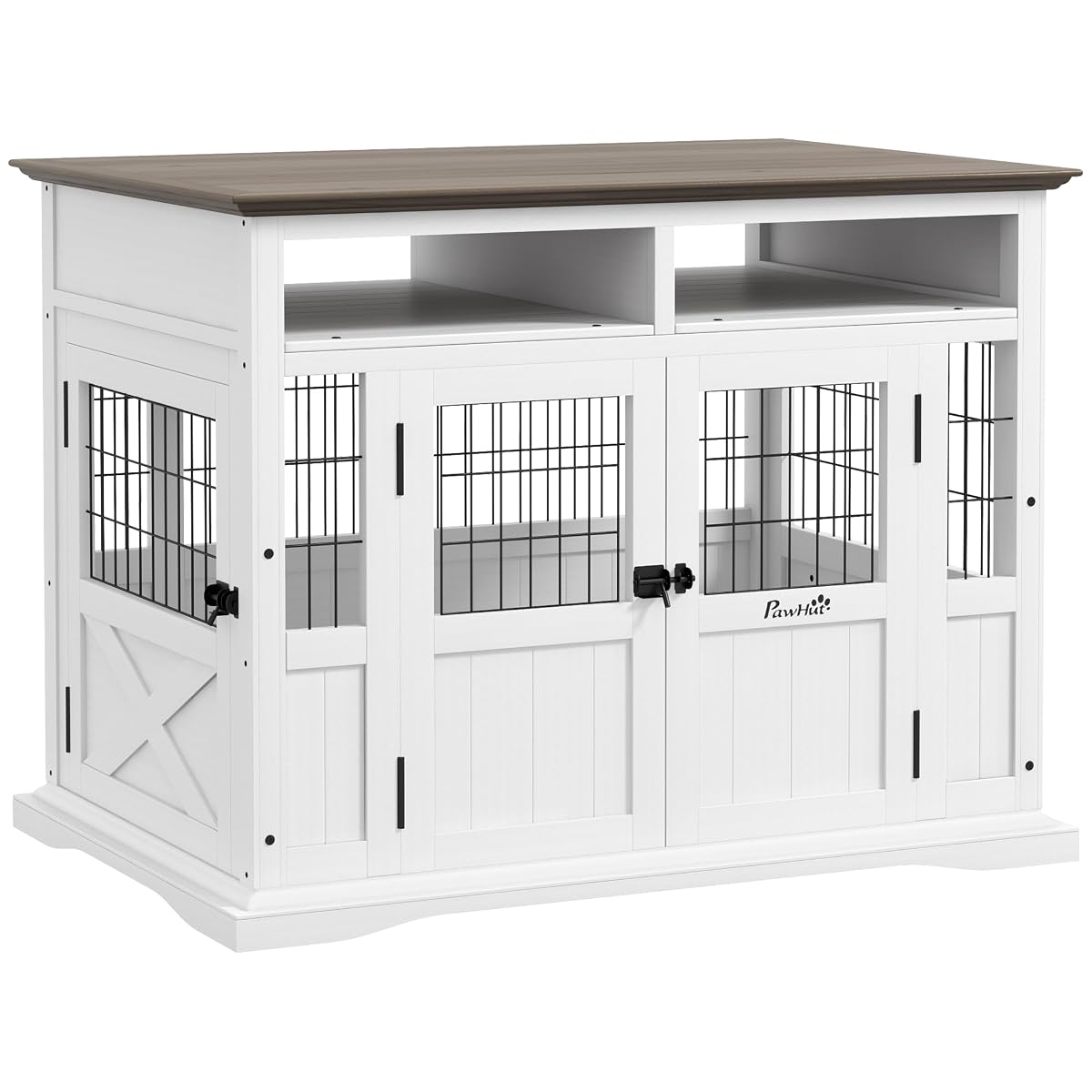 Dog Crate Furniture Side End Table with Storage