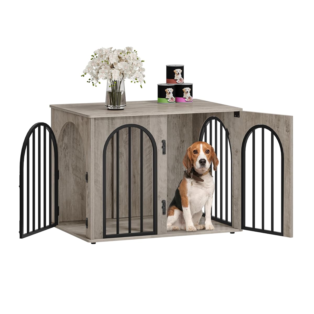 31.5'' Dog Crate Furniture,Dog Kennel Indoor for Small/Medium Dogs