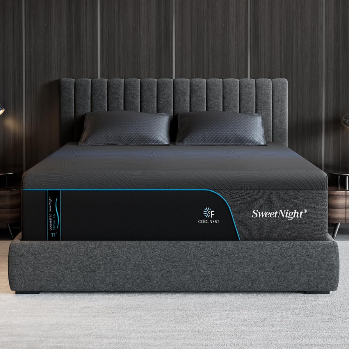 CoolNest Ultra 16 Inch King Size Memory Foam Mattress,Fresh Wake