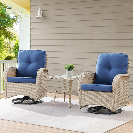 Patio Wicker Chairs Swivel Rocker