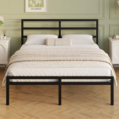 12 Inch Full Size Bed Frame with Headboard and Footboard