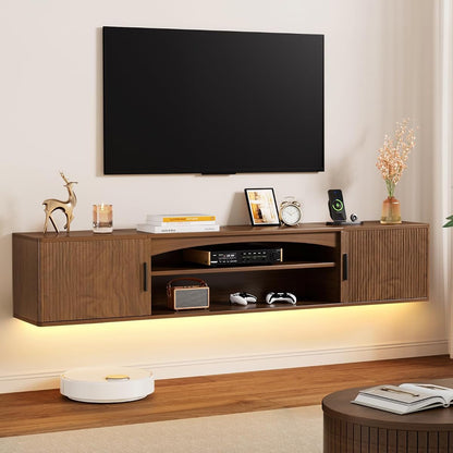 Floating TV Stand Entertainment Center - 63 Inch Floating TV Console Shelf
