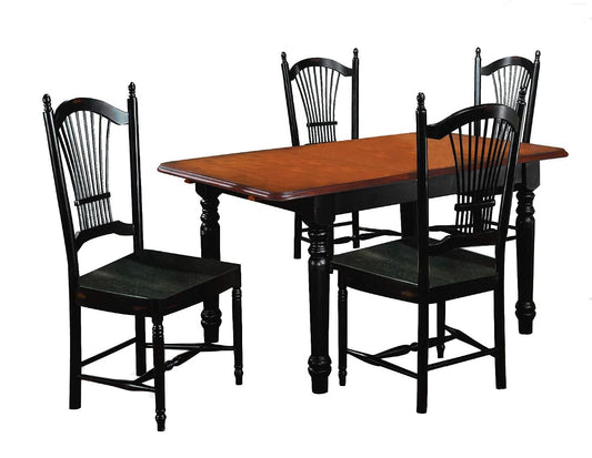 5 Piece Butterfly Dining Set with Allenridge Chairs