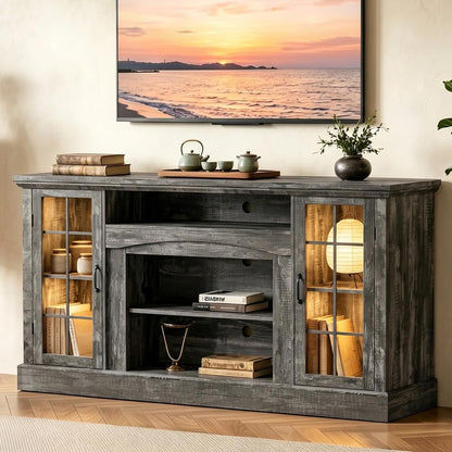 MXV 58" Farmhouse TV Stand for TVs up to 65 Inches