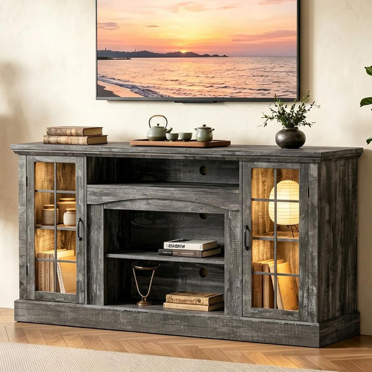 MXV 58" Farmhouse TV Stand for TVs up to 65 Inches