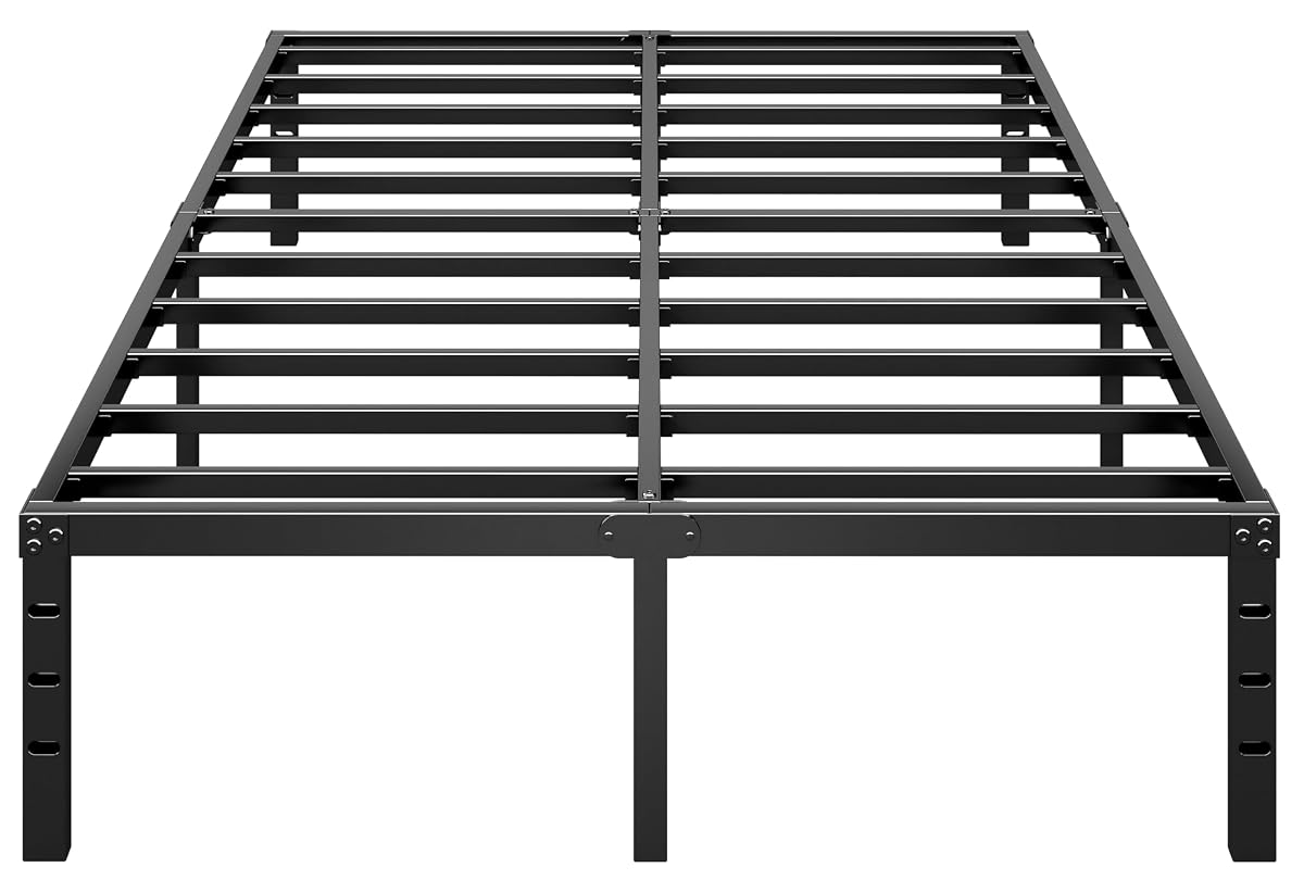 HLIPHA Metal Platform Bed Frame 12 Inch Tall, No Box Spring Needed