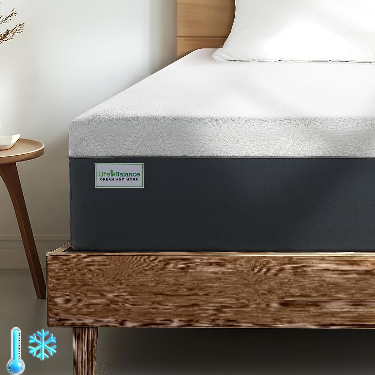 Queen Size Mattress, 10 Inch Cooling-Gel Memory Foam Mattress Made in USA