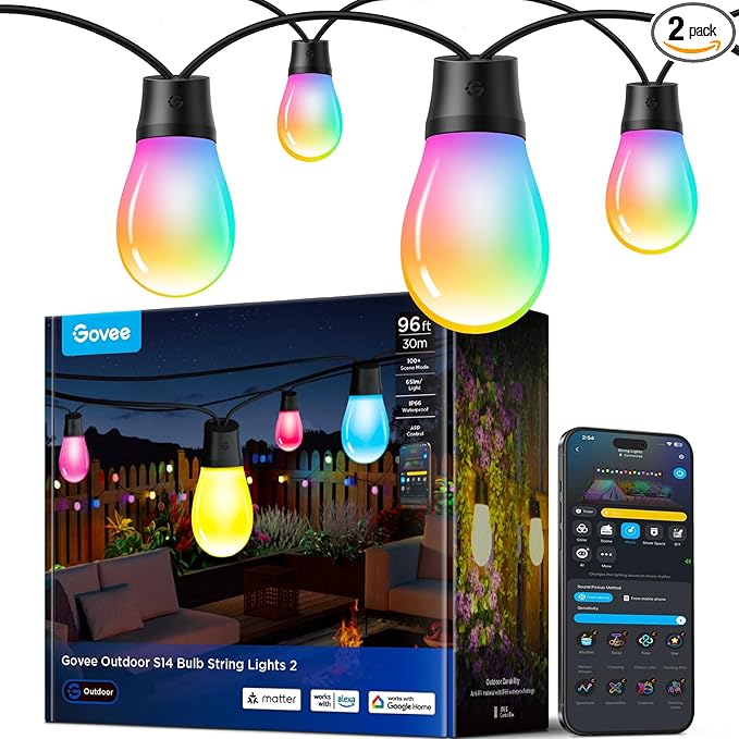 Govee S14 Bulb Outdoor String Lights 2, view 2