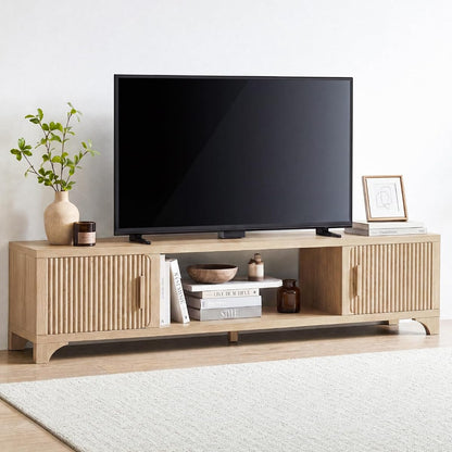 Mid Century Modern 70" TV Stand for 65/70/75 Inch Television Oak