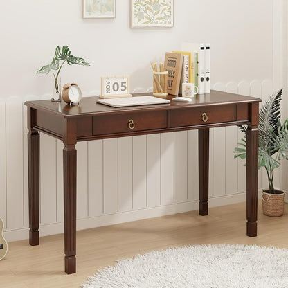 Computer Writing Desk with 2 Storage Drawers