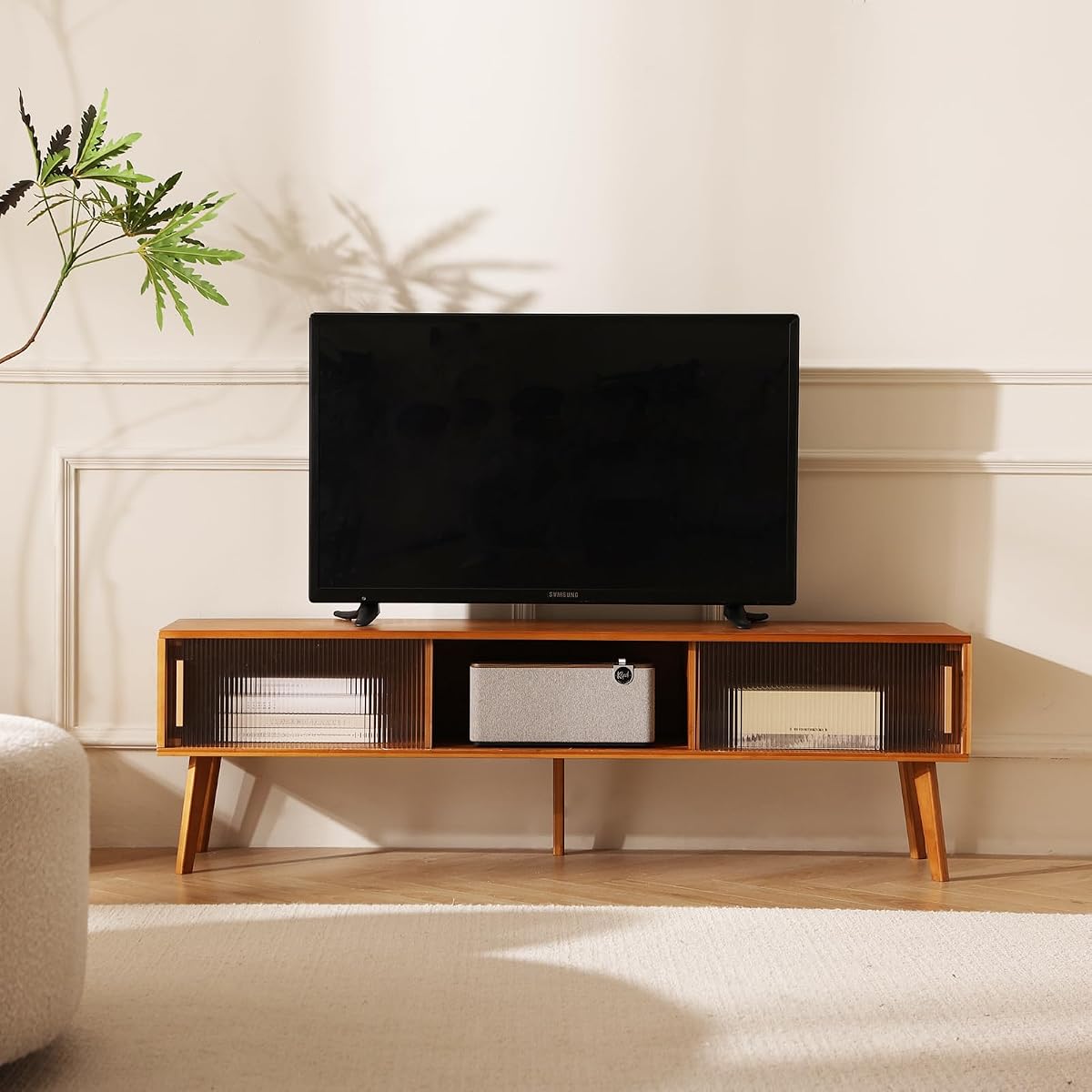 Bamboo TV Stand Entertainment Center tv Console