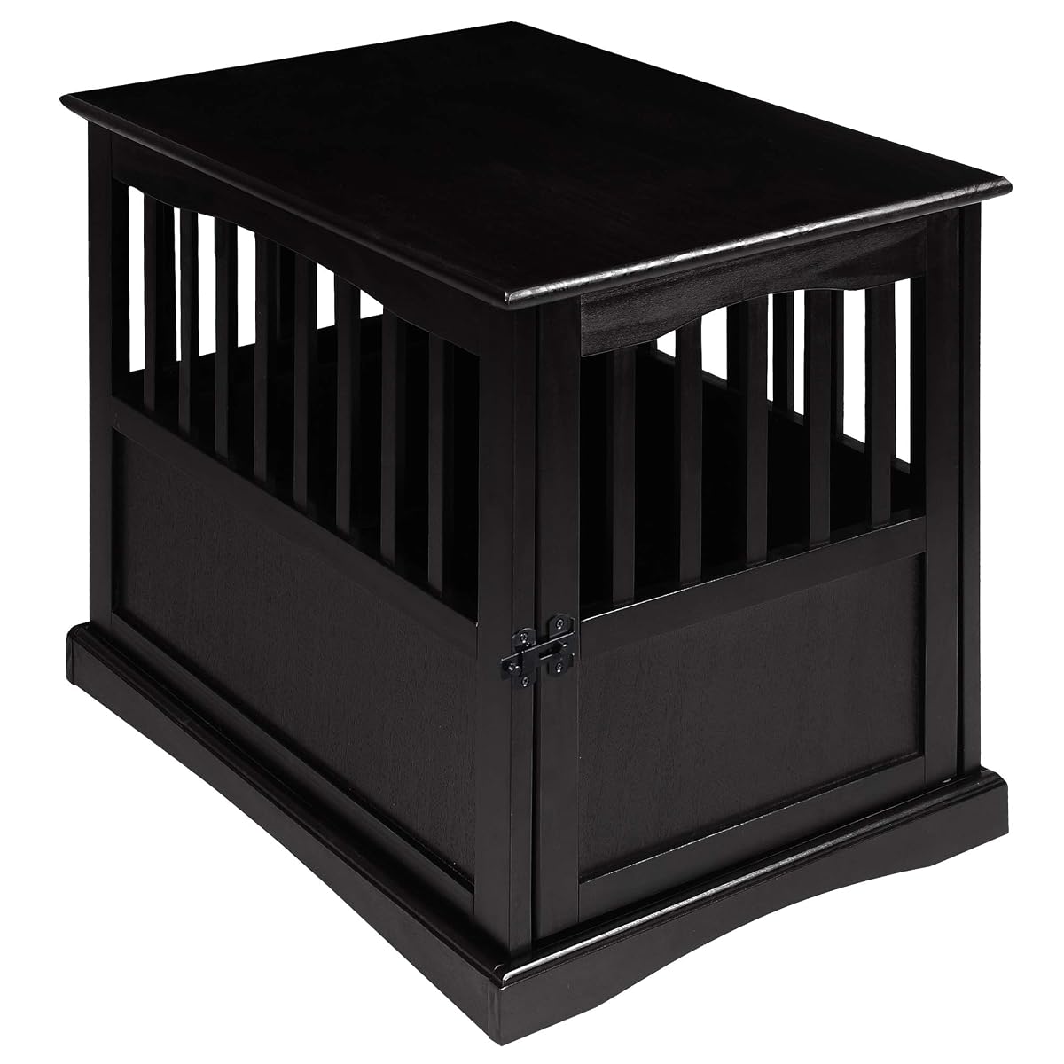Wooden Pet Crate, End Table, Medium, New Black