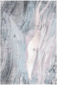 SAFAVIEH Glacier Collection Accent Rug - 2'7" x 5', Pink & Blue, Modern Abstract Design, Non-Shedding & Easy Care, Ideal for High Traffic Areas in Entryway, Living Room, Bedroom (GLA126U)