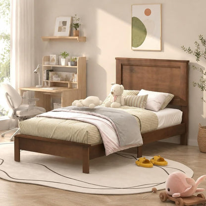 Wood Bed Frames with Headboard