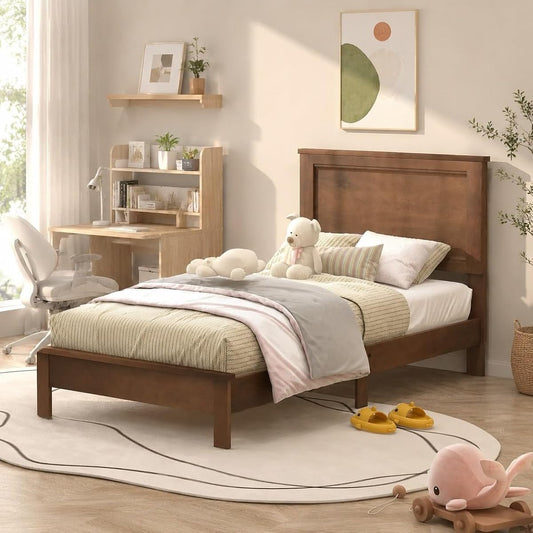 Wood Bed Frames with Headboard