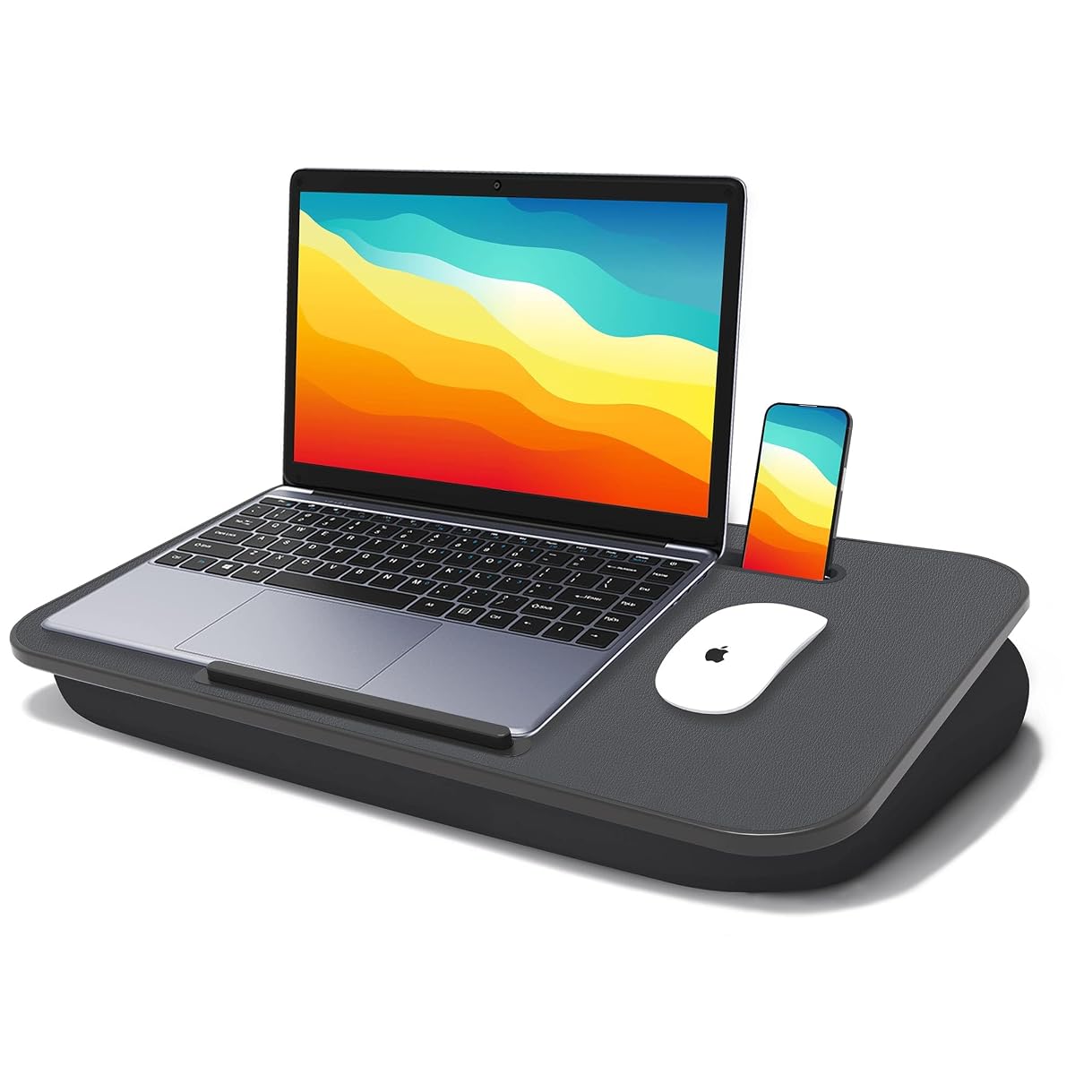 Lap Desk with Cushion, Fits up to 17 inch Laptop, Pillow Designed