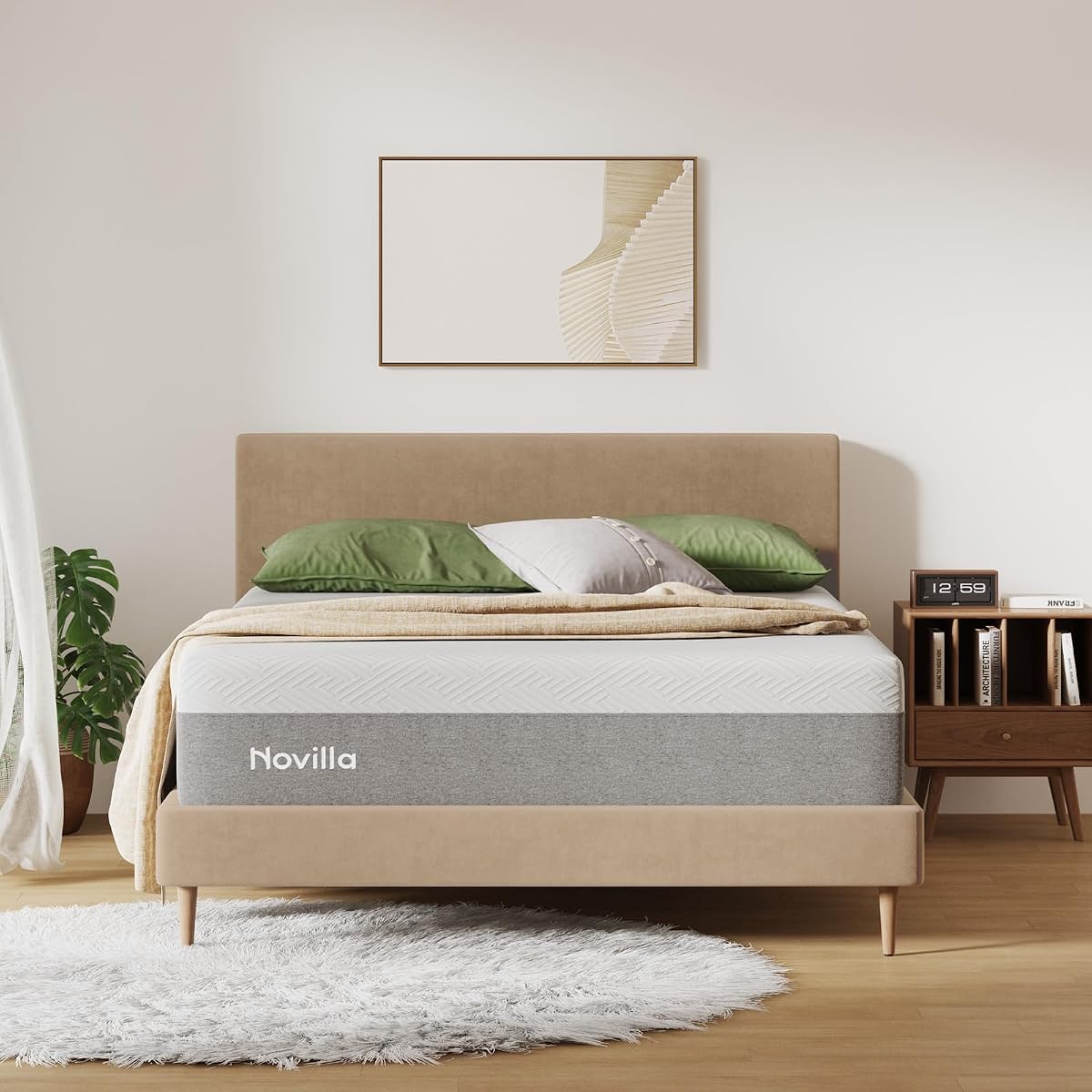 Bliss Memory Foam Mattress Queen, 10 Inch Gel Queen Mattress
