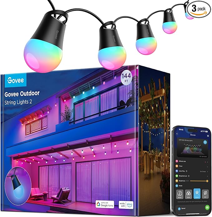 Govee Smart Outdoor String Lights 2, view 2