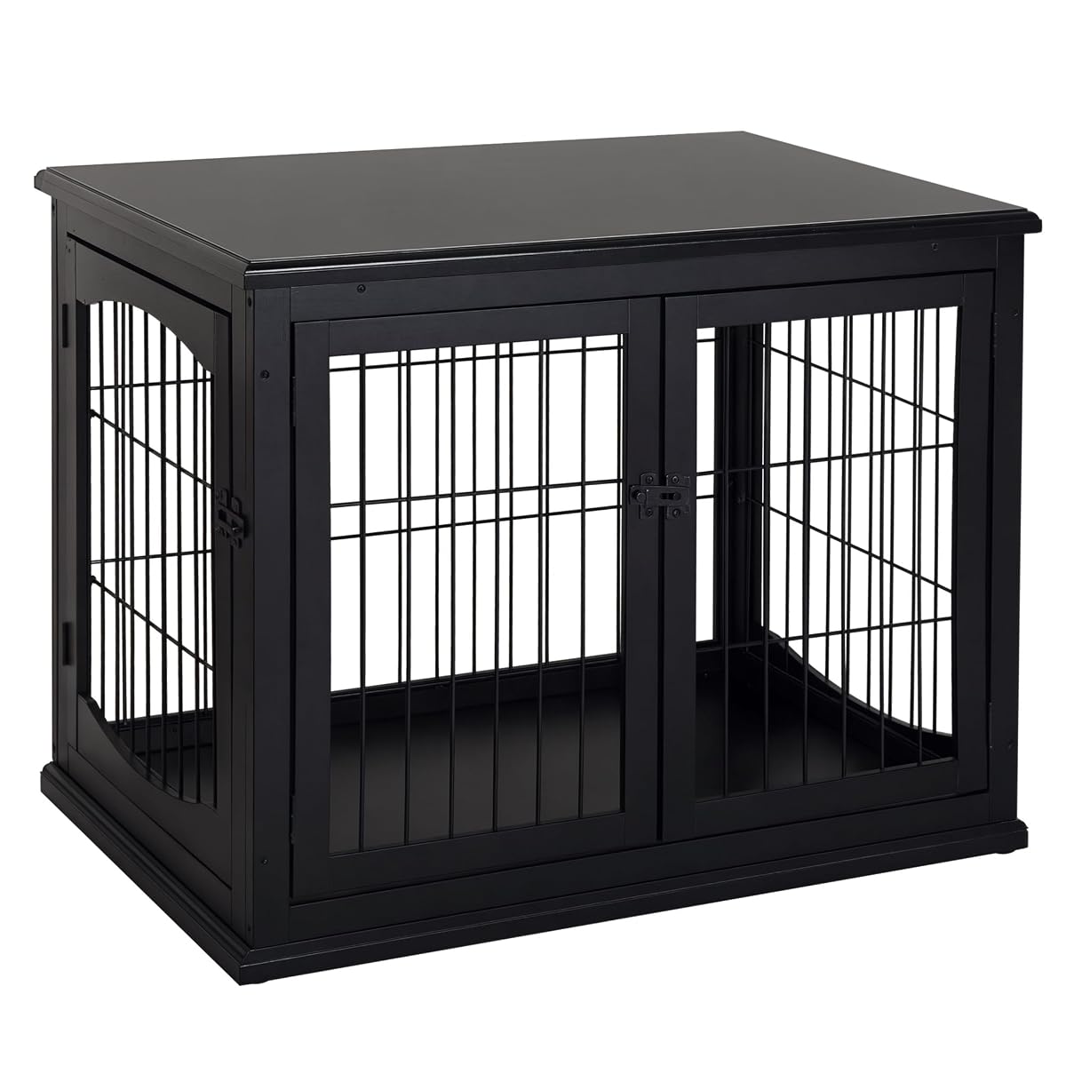 Dog Crate Furniture, Small Dog Cage End Table with Two Opening Sides