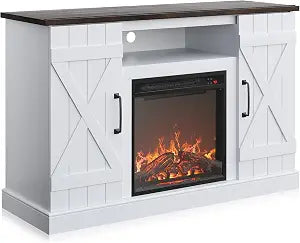 47" TV Stand with 18" Electric Fireplace Heater & Media Entertainment Center, view 2