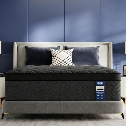 Twin Size Mattress (Upgraded), 12 Inch Luxury Hybrid Twin Mattress in a Box, Cooling Gel Memory Foam & Pocket Springs, Medium Firm, Back Pain Relief, Extra Edge Support