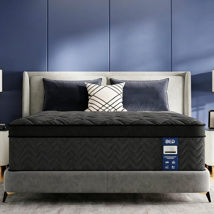 Upgraded Luxury 12 Inch Hybrid Twin Size Mattress in a Box, Medium Firm