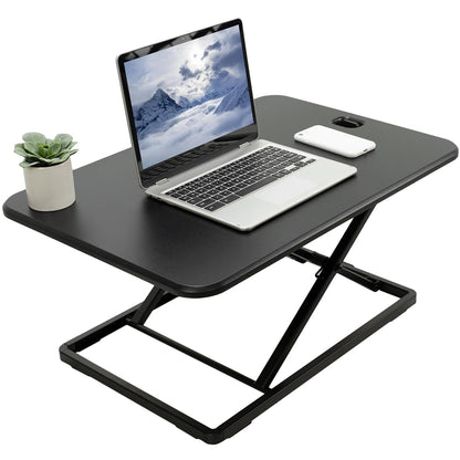 VIVO Black 26 in Single Top Standing Desk Converter, DESK-V001J