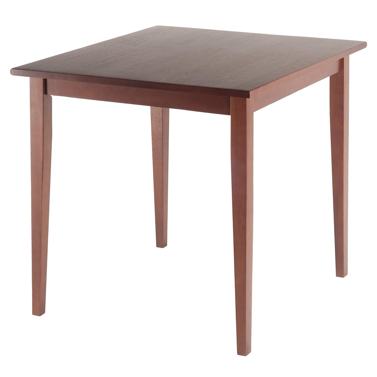 Groveland Wooden Square Dining Table, 29" in Walnut, Practical & Elegant Table for Eating, Study, Work, Sturdy Furniture for Kitchen, Dining Room, Office, Entryway