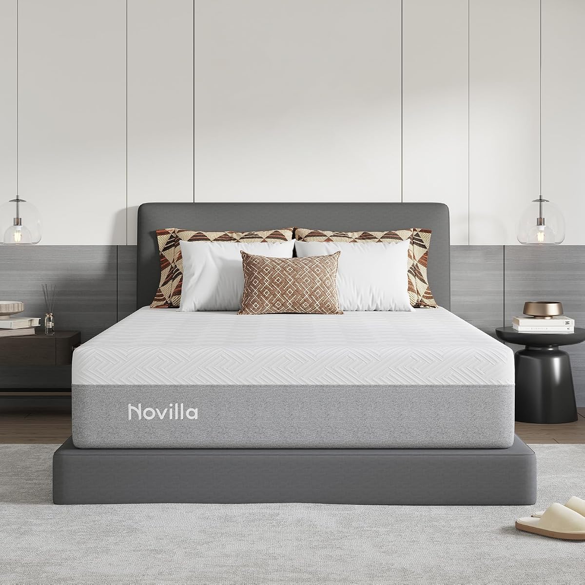 Bliss Mattress Queen Size, 14 Inch Gel Queen Memory Foam Mattress