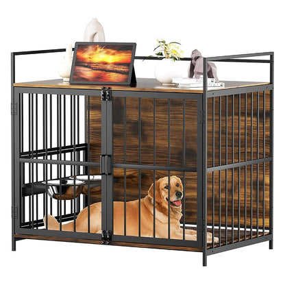 41 Inch Dog Crate Furniture, Indoor Kennel End Table