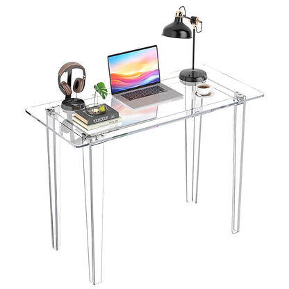 Acrylic Desk, Clear Acrylic Table, Modern Home Office Study Table