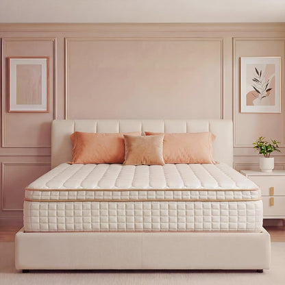 Full Size Mattress,12 Inch Hybrid Full Mattress in a Box with Memory Foam and Pocket Spring for Pressure Relief & Comfort Sleep & Zoned Support, Medium Firm,CertiPUR-US