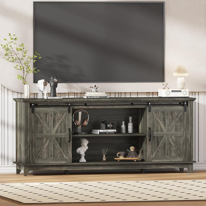 66" Farmhouse Home TV Stand for Up to 75" Television