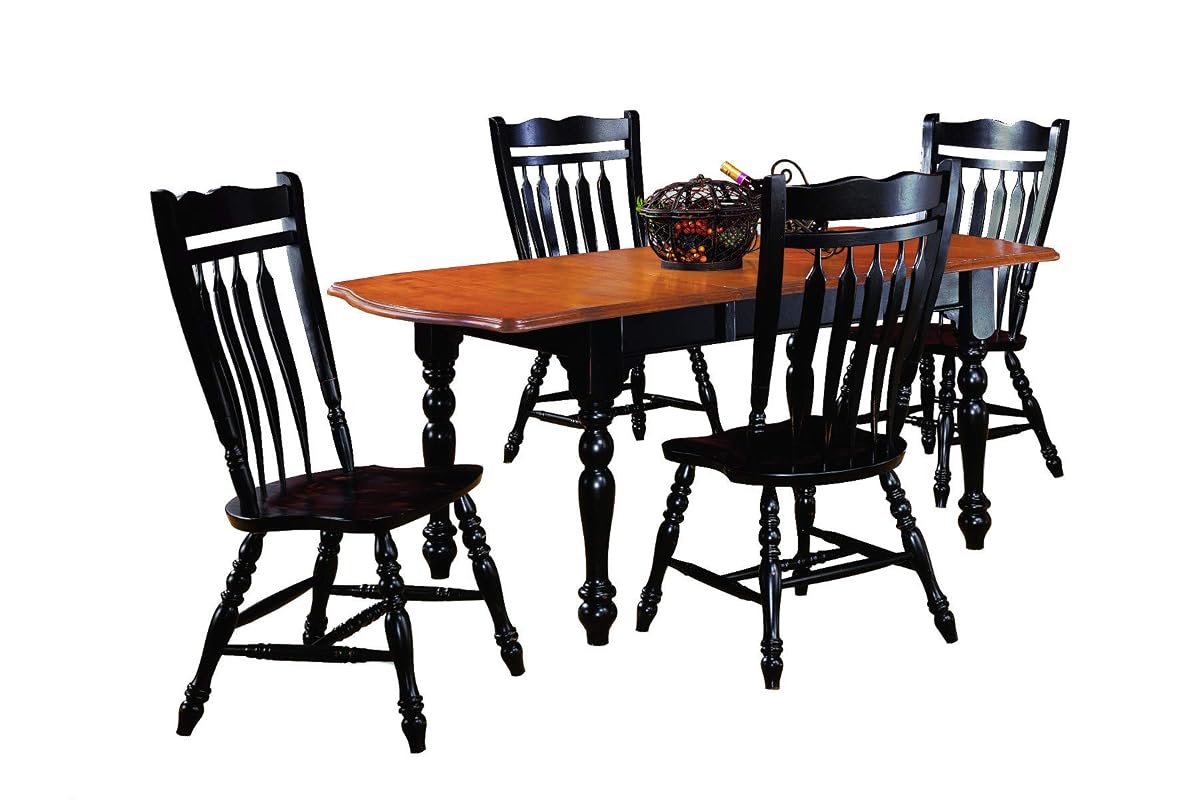 5 Piece Drop Leaf Extension Dining Set with Aspen Chairs