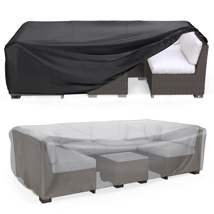 Heavy Duty Patio Furniture Covers Waterproof, Patio Furniture Outdoor Sectional Sofa Couch Set, Patio Table and Chair Set Cover 89.7" L×62.2" W×28.3" H