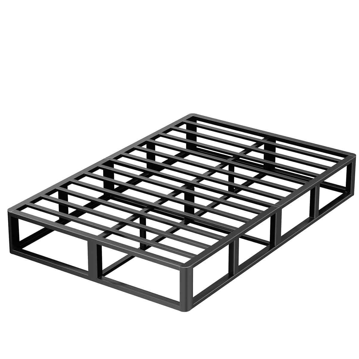 10 Inch Full Metal Bed Frame with Round Corner, 3000 LBS Heavy Duty