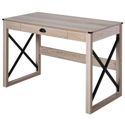 44 inch Home Office Computer Desk Table, Farmhouse, X-Frame