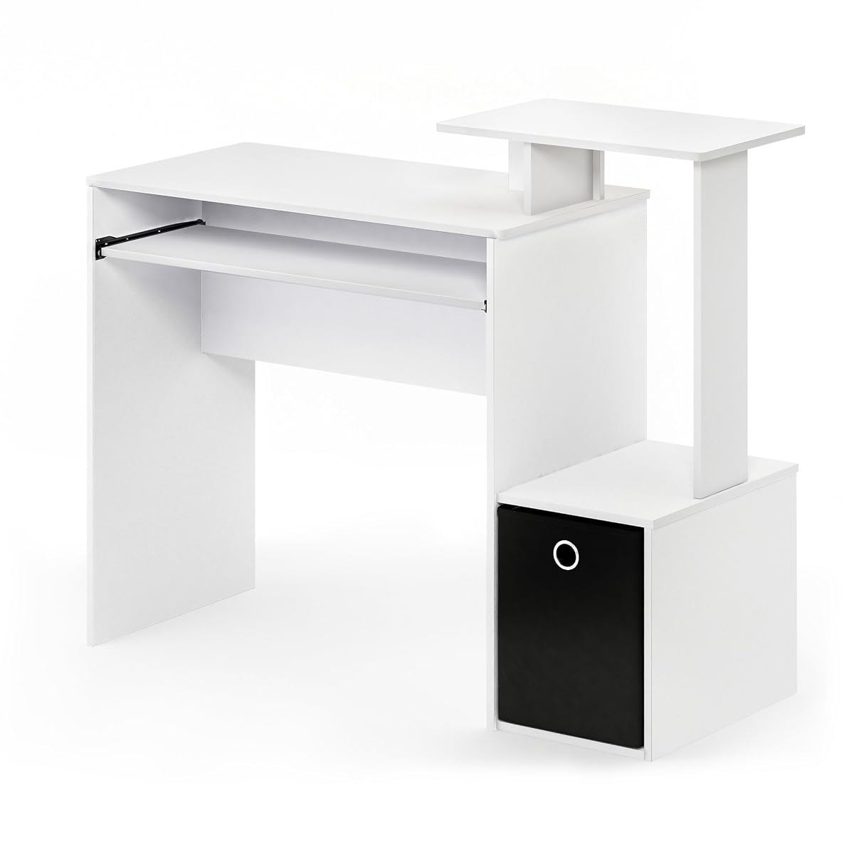 Econ Multipurpose Home Office Computer Writing Desk, White/Black